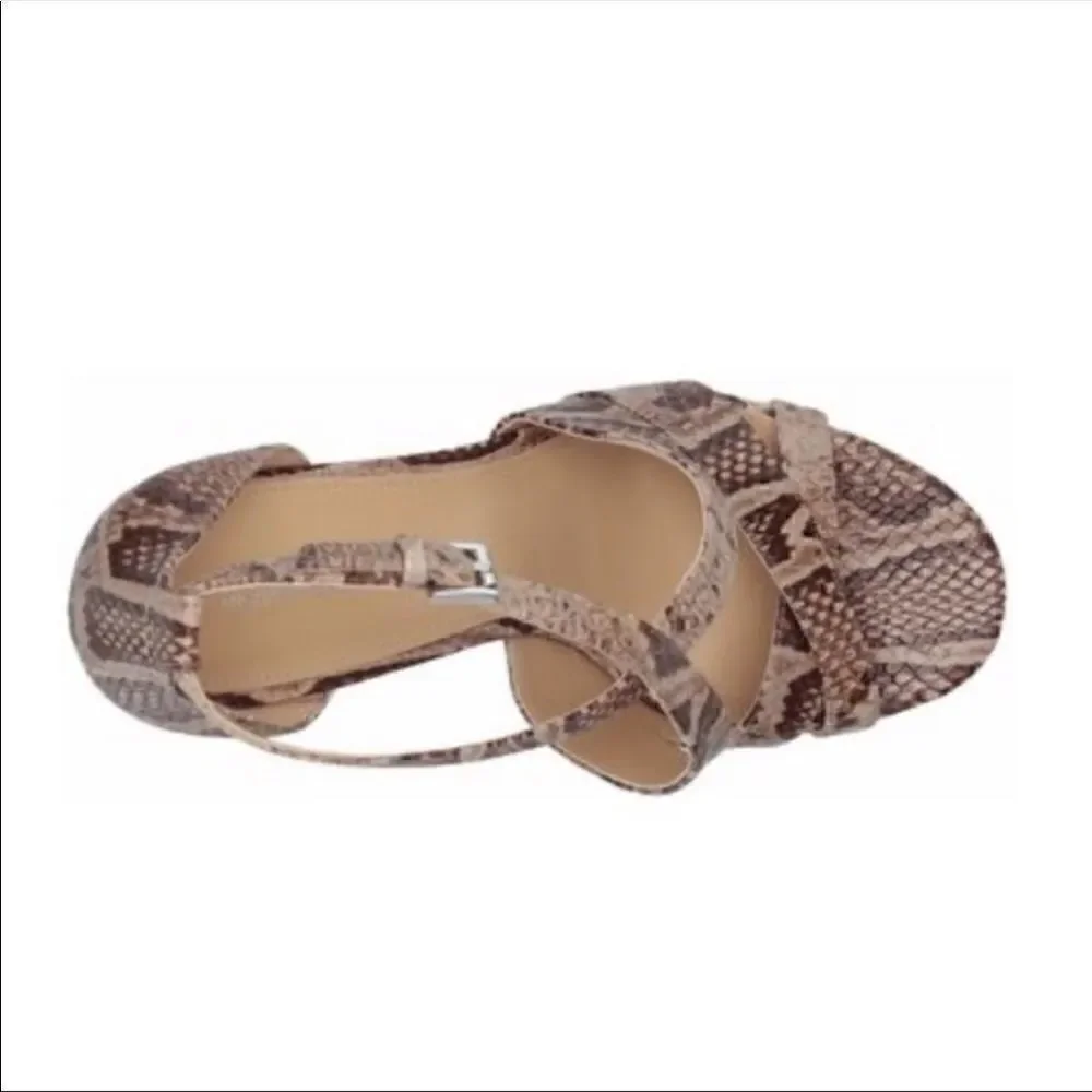 Michael KORS Lorene Leather Platform Sandal
